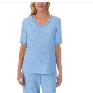 Cuddl Duds' elbow-sleeve pajama T-Shirt